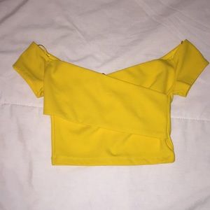 Yellow Crop Top, Size XS